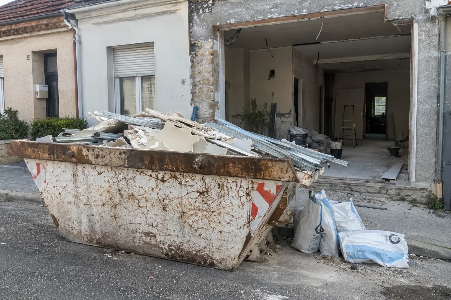 Location de benne à plâtre - service professionnel